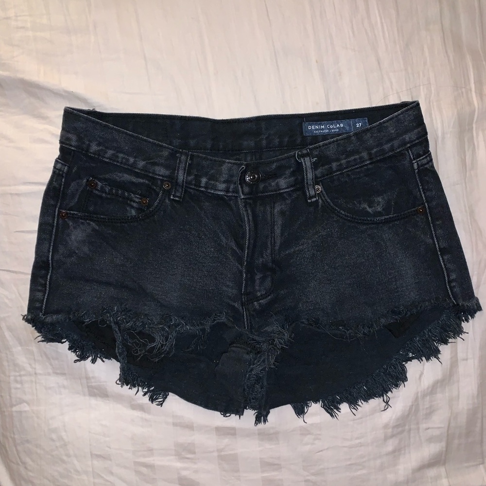 Denim CoLAB Black Jean shorts